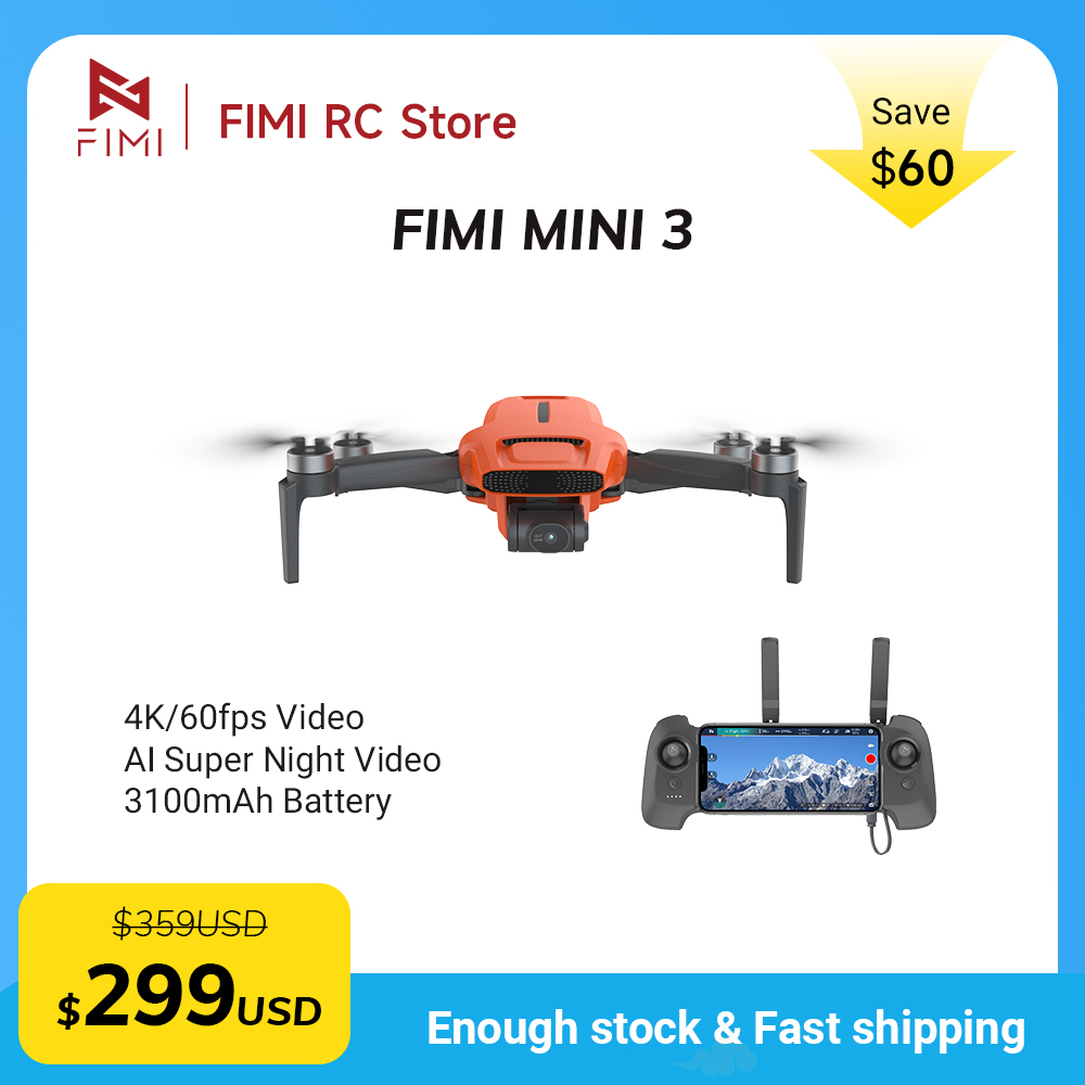 Drone Camera 4K - FIMI MINI 3 Kamera Drone 4K