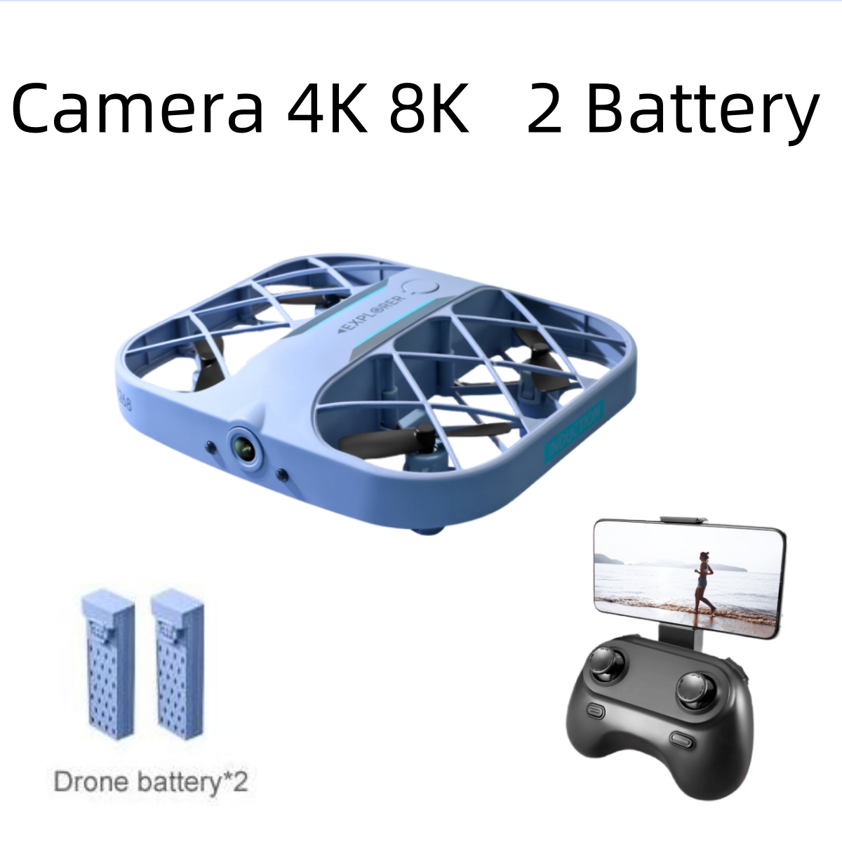 Drone Camera 4K - JJRC H107 FPV RC Drone, 2