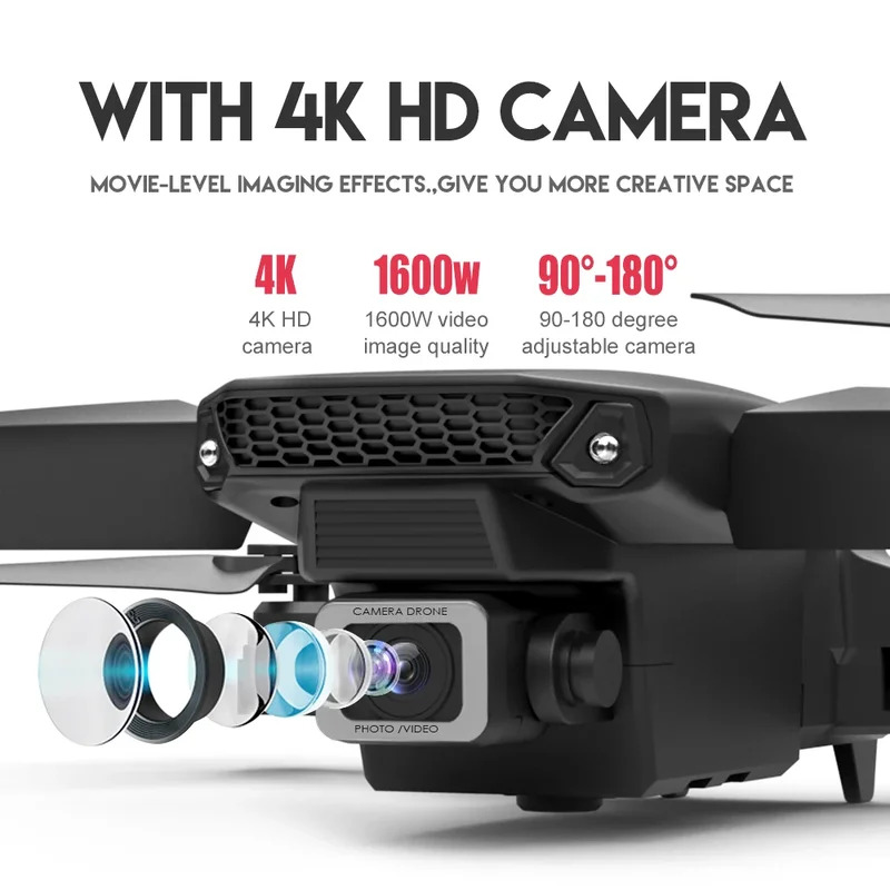 E88 Pro Akıllı Katlanabilir Dr - Drone Camera Wide Angle incelemesi ve fiyatı